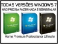 Windows 7 Todas as versões registrada e ativada - Starter , Home Basic , Home Premium , Profissional , Enterprise e Ultimate - Só R$ 70,00